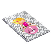 Carnet personnalisé de FILLE de gymnastique (Côté Droit)