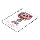 Carnet personnalisé de fraise mignonne (Côté gauche)