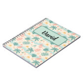 Carnet personnalisé de plage tropicale (Côté gauche)