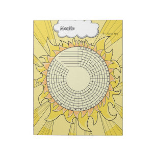Carnet personnalisé de suivi d'habitudes Sunshine