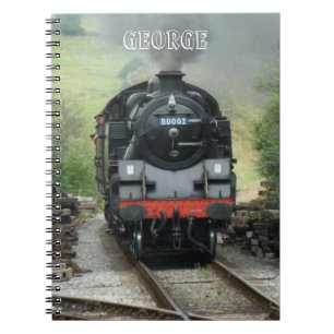 Carnet personnalisé de train de vapeur