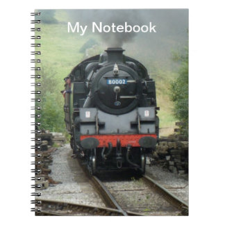 Carnet personnalisé de train de vapeur