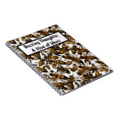 Carnet personnalisé des abeilles jaunes (Côté Droit)