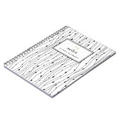 Carnet personnalisé des lignes Abstraites (Côté gauche)