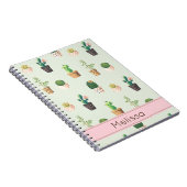 Carnet personnalisé d'impression de cactus (Côté Droit)