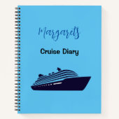 Carnet personnalisé du journal de bord Blue Cruise (Devant)