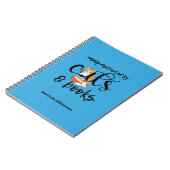 CARNET PERSONNALISÉ FACILEMENT DISTRAIT PAR DES CHATS ET  (Côté gauche)