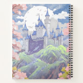 Carnet Personnalisé Fairytale Castle Pastel Aquarelle (Dos)