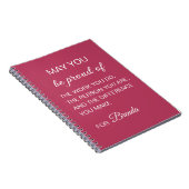 Carnet Personnalisé Fierté de soi (Côté Droit)