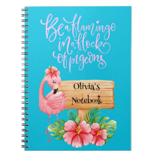 CARNET PERSONNALISÉ Flamant rose