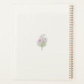 Carnet personnalisé Fleur de Cosmos botanique nom (Dos)