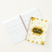 Carnet Personnalisé Fleur Jaune (Intérieur)
