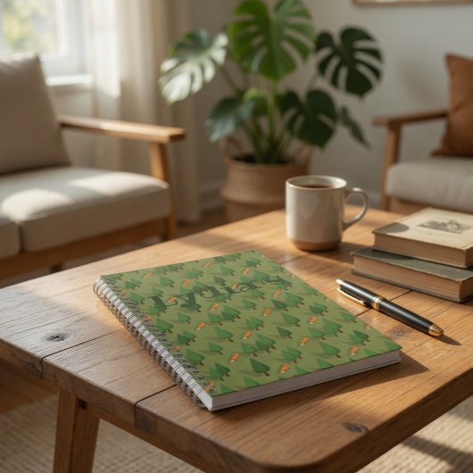 Carnet personnalisé Forêt Rustique