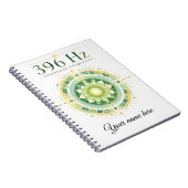 Carnet personnalisé Fréquence Solfège 396 Hz (Côté Droit)
