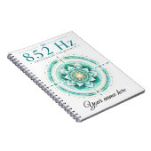 Carnet personnalisé Fréquence Solfège 852 Hz (Côté Droit)