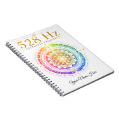 Carnet personnalisé Fréquence Solfeggio 528 Hz  (Côté Droit)