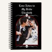 Carnet Personnalisé Gothique Dark Romance Notes d'Amour P (Recto)