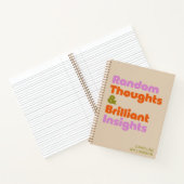 Carnet Personnalisé Gras Pensées créatives Drôle Citation (Intérieur)