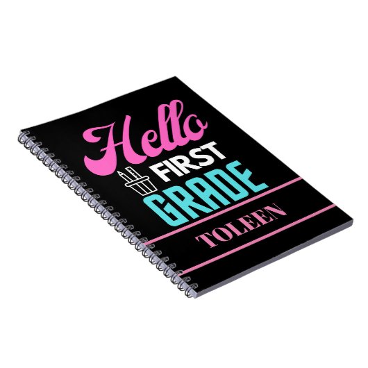 Carnet Personnalisé Hello First Grade (Côté Droit)