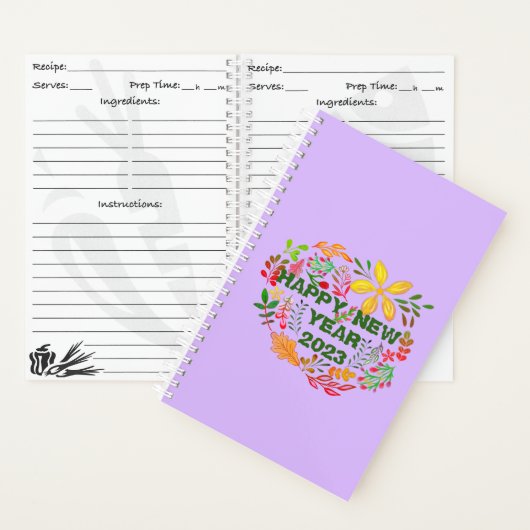 CARNET PERSONNALISÉ HEUREUX NOUVEL AN 20XX (À l'intérieur)