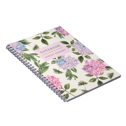 Carnet personnalisé Hydrangea (Côté Droit)