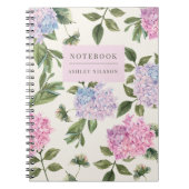 Carnet personnalisé Hydrangea (Devant)