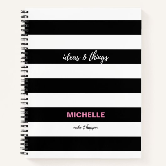 Carnet Personnalisé, Idées et objets Script (Devant)