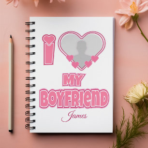 Carnet Personnalisé J'aime mon petit ami – Ajouter une ph