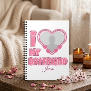 Carnet Personnalisé J'aime mon petit ami – Ajouter une ph