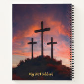 Carnet personnalisé Jésus Lion Sunset Cross Arrièr (Dos)