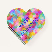 CARNET PERSONNALISÉ JOYEUX DE COULEUR ÉPARGNÉE NOËL (Devant)