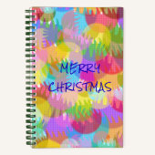 CARNET PERSONNALISÉ JOYEUX DE COULEUR ÉPARGNÉE NOËL (Recto)