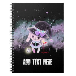 Carnet Personnalisé - lapin mignon déplaisant de diable