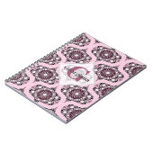 Carnet Personnalisé les années 70 Rose Dusky Cherry Bloss (Côté gauche)