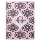 Carnet Personnalisé les années 70 Rose Dusky Cherry Bloss (Devant)