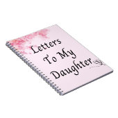 Carnet personnalisé | Lettres à ma fille florale (Côté Droit)