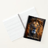 Carnet personnalisé Lion et conception du papier i (Intérieur)
