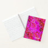 Carnet personnalisé Magenta Marble Swirl (Intérieur)