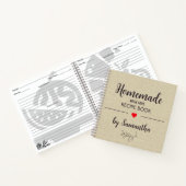 Carnet personnalisé maison avec recettes d'amour (Intérieur)