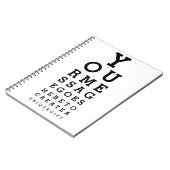 Carnet Personnalisé Message Personnalisé Opticien Graphiq (Côté gauche)