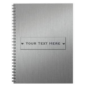 Carnet personnalisé Metal Look