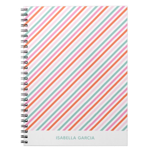 Carnet Personnalisé Mignon Coloré (Devant)