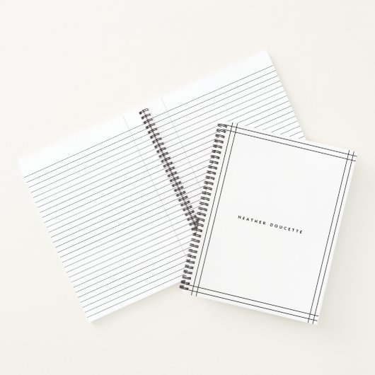 Carnet personnalisé moderne (Intérieur)
