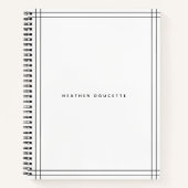 Carnet personnalisé moderne (Devant)