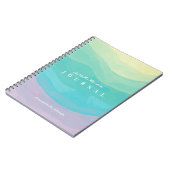 Carnet Personnalisé Moderne Abstrait Pastel Note de Grati (Côté gauche)