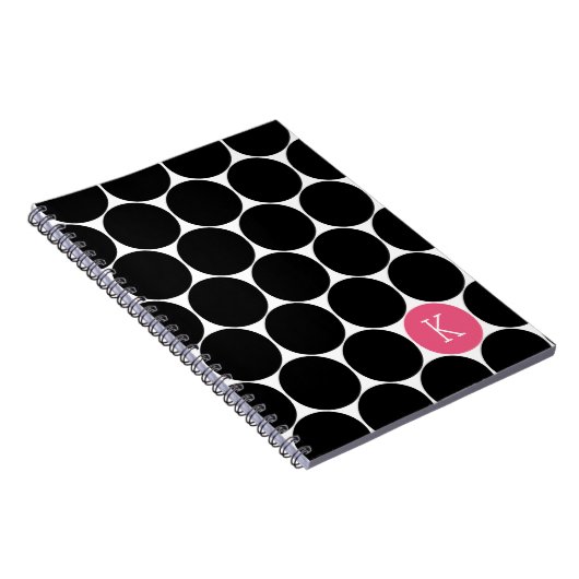 Carnet personnalisé Monogramme Cercle (Côté Droit)