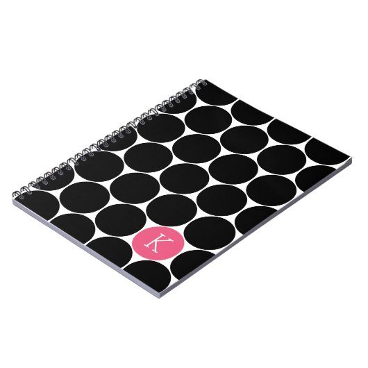 Carnet personnalisé Monogramme Cercle (Côté gauche)