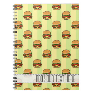 Carnet personnalisé Motif Burger