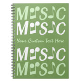 CARNET personnalisé MUSIQUE (Devant)