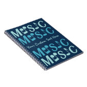 CARNET personnalisé MUSIQUE (Côté Droit)